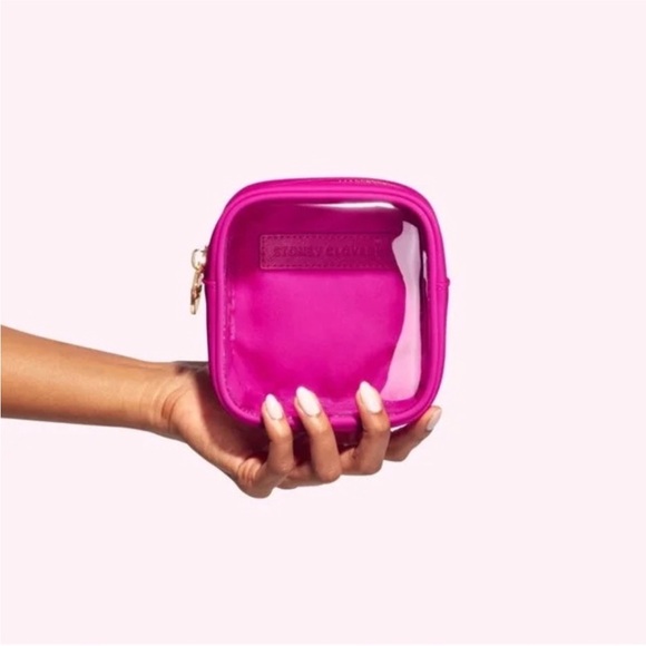 Stoney Clover Lane Clear Front Mini Pouch in Fuchsia - Picture 11 of 11